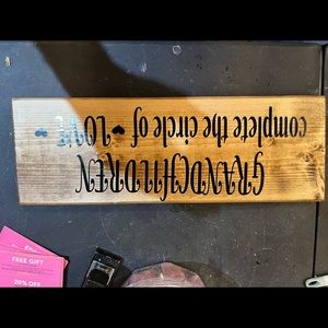 Wood sign